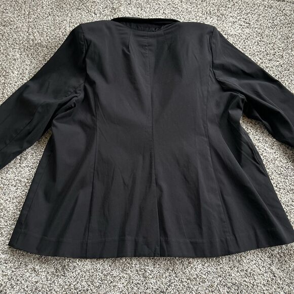 NWT $89 Lane Bryant size 24 THE BRYANT BLAZER One Gold Button Closure BLACK K24 - Picture 6 of 11